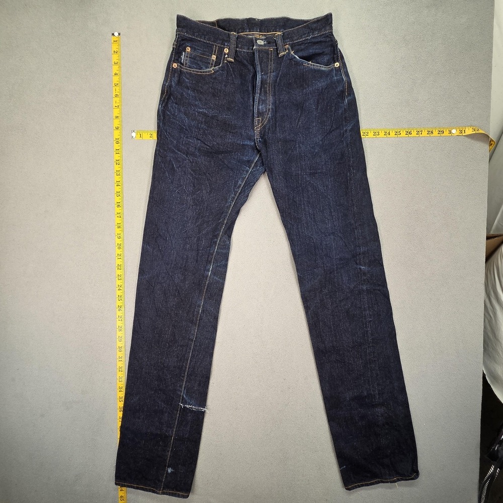 Eternal 811 Jeans Mens Dark Wash Slim‎ Straight Selvedge Japan Denim Fits 28x34
